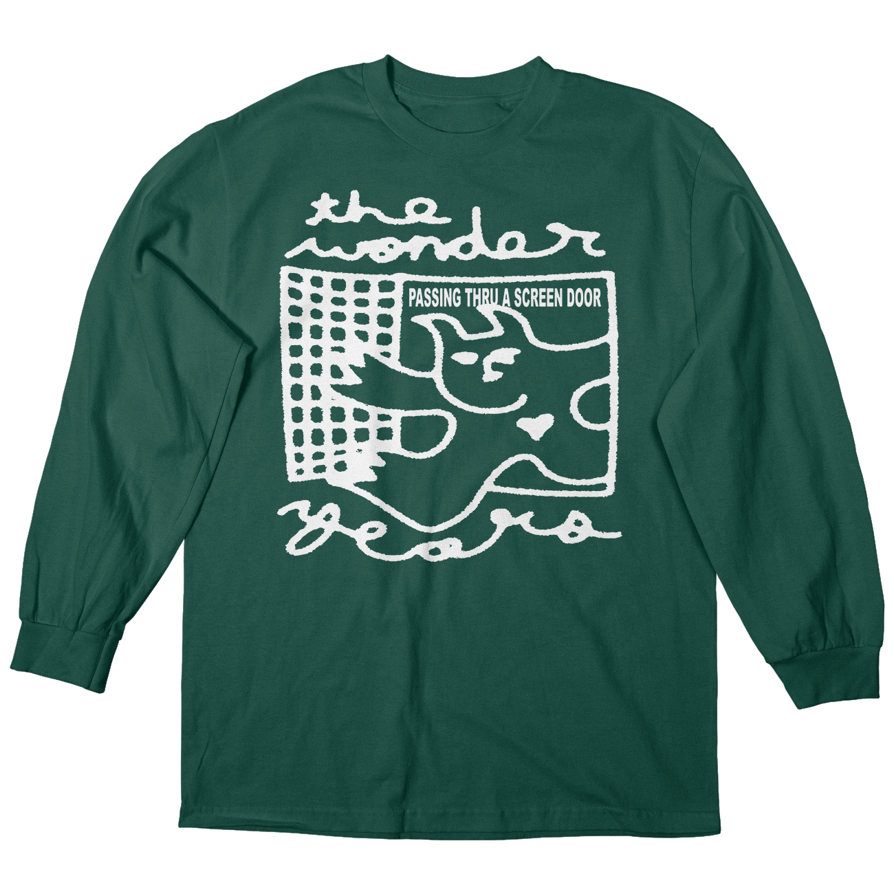 【WONDER WONDER】Chad printed boxy long sleeve T-shirt THE-WONDER-YEARS-TWY116-SCREEN