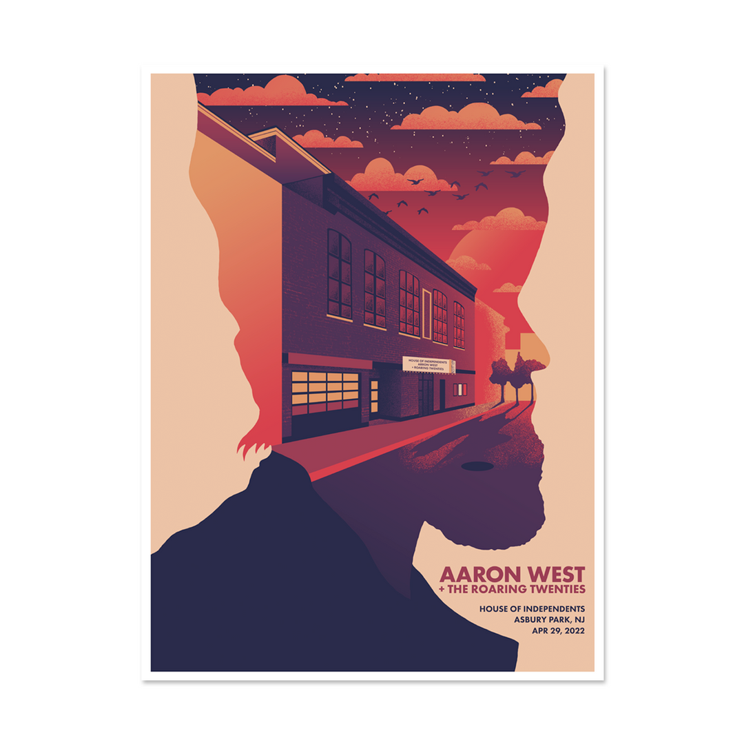 Aaron West and The Roaring Twenties "Asbury Park 4/29/2022" Poster